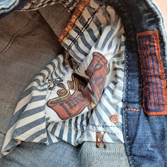 Mens Rock Revival Jeans "Pierre Biker" Black Size 40x34 - Picture 11 of 15